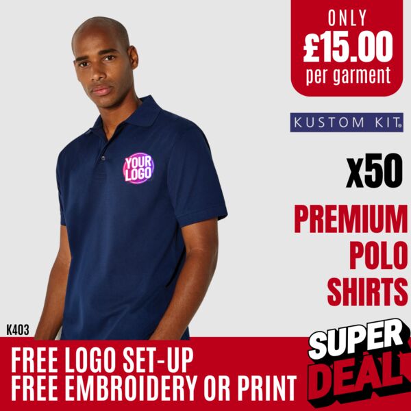 50 Premium Polos for £750+VAT Thumbnail